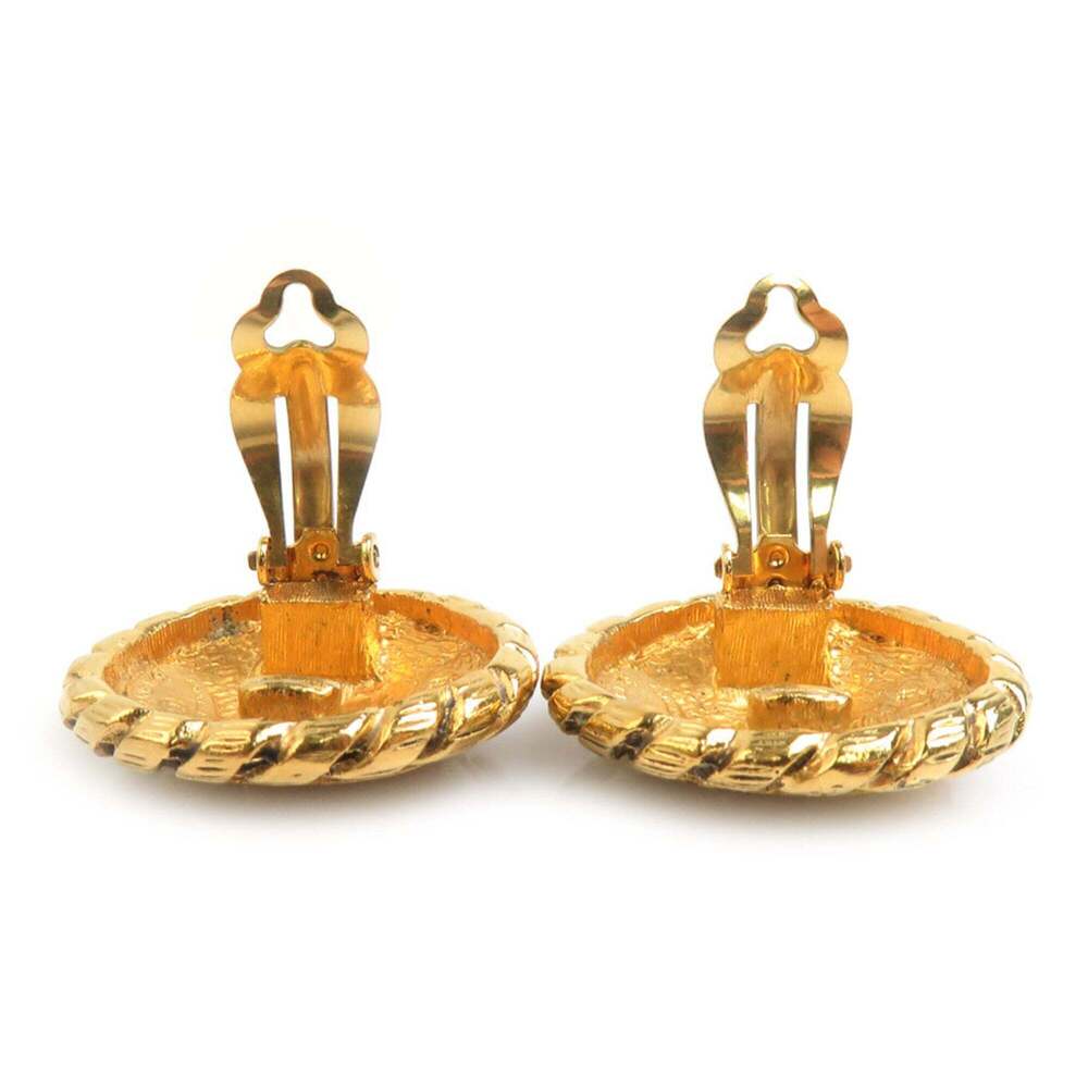 CHANEL Authentic Vintage Gold Earrings - Picture 6 of 8